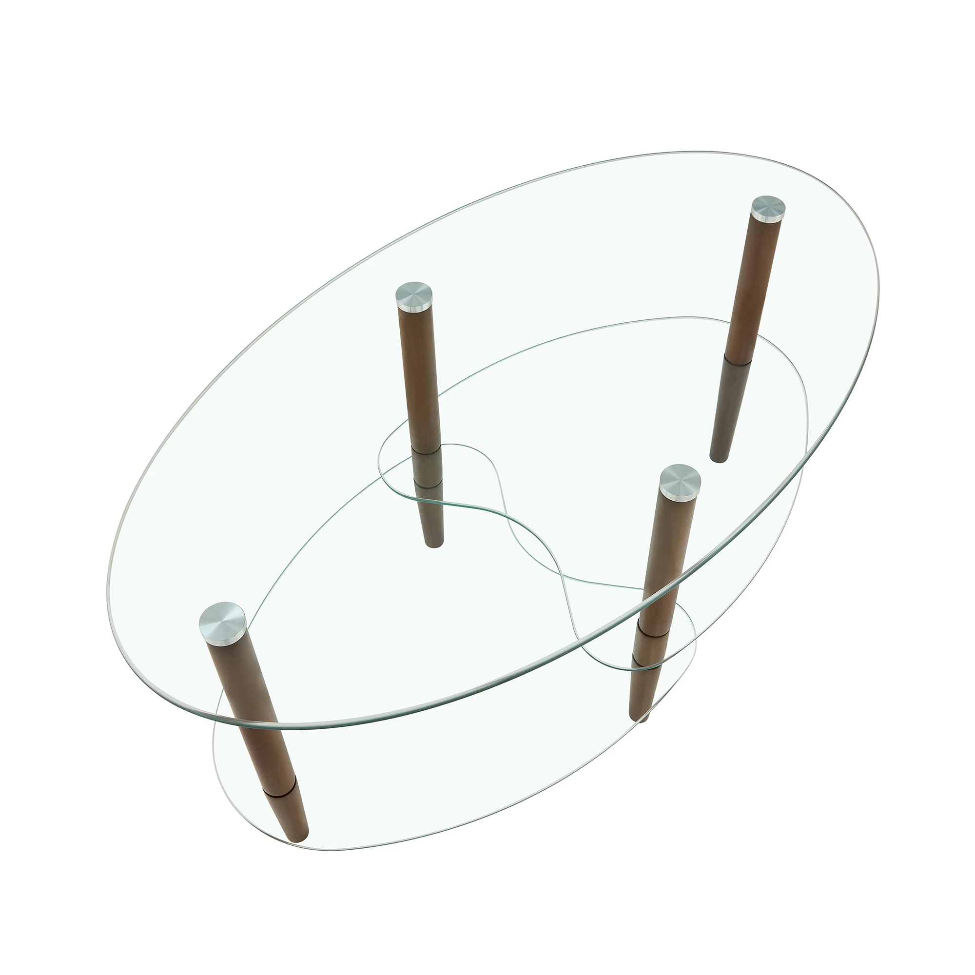 Oval Glass Coffee Table 8